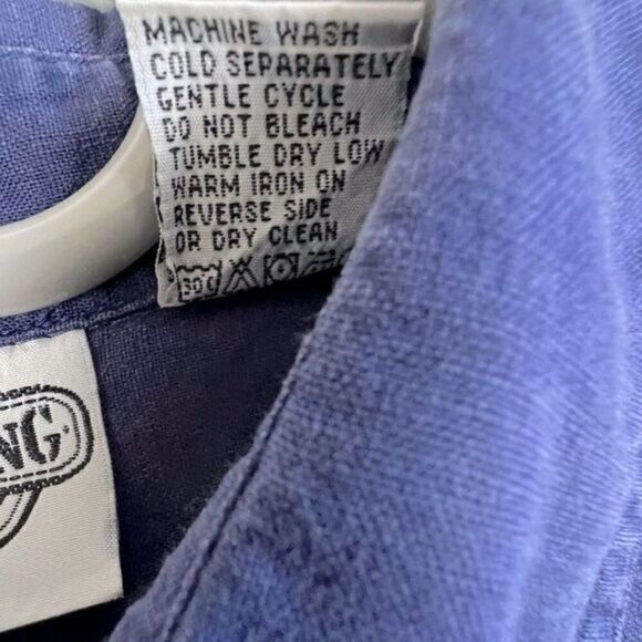 ACME CLOTHING CO. MENS BUTTON DOWN SHORT SLEEVE SHIRT BLUE SIZE XL - Picture 5 of 13